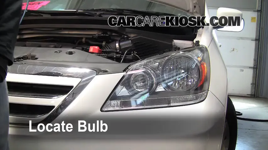 2007 Honda Odyssey EX 3.5L V6 Lights Headlight (replace bulb)